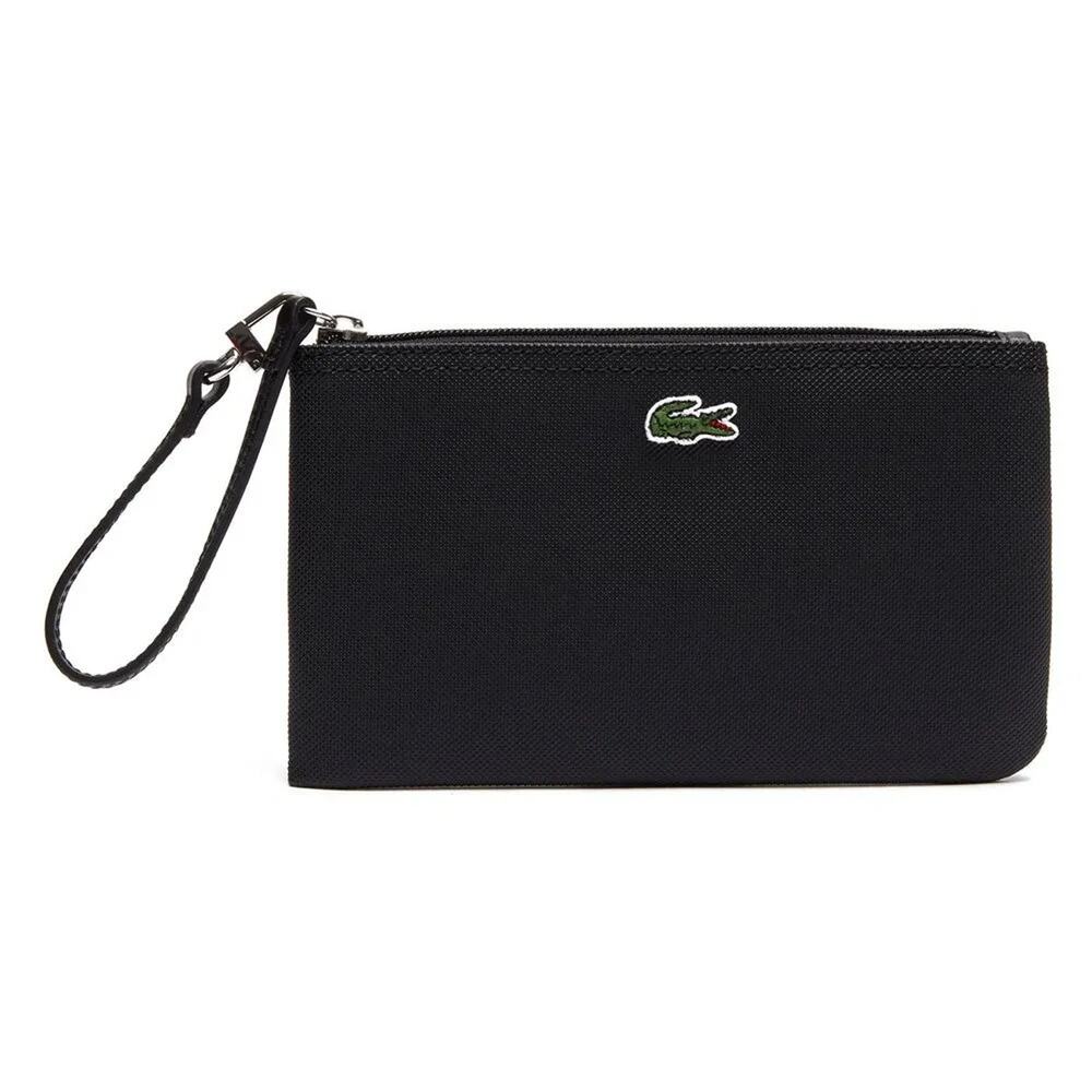 NWT Lacoste L.12.12 Concept Zip Clutch Bag – Black Wristlet
